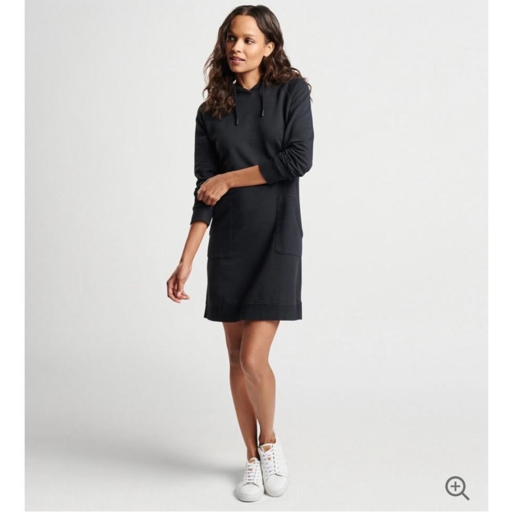 Peter Millar Black Hoodie Sweatshirt Dress